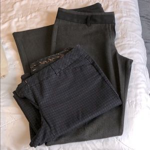 Bundle of express editor pant size 8. Black/gray